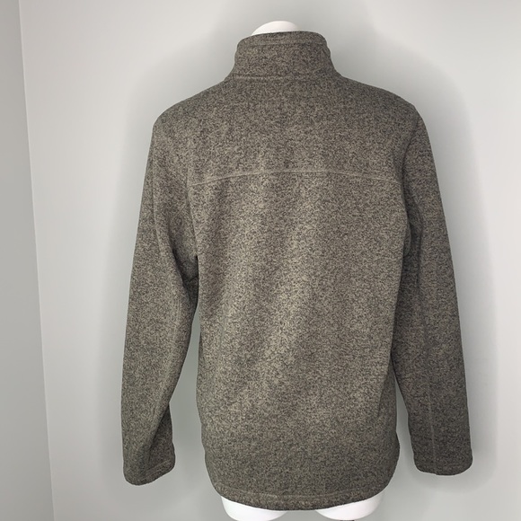 The North Face Men’s Half Zip Olive Heather Fleece - Picture 3 of 5